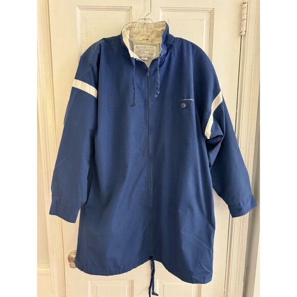 Vintage Sears Parka Nylon Rain Coat Cold Weather Jacket Men’s Sz XL Blue - Picture 3 of 8